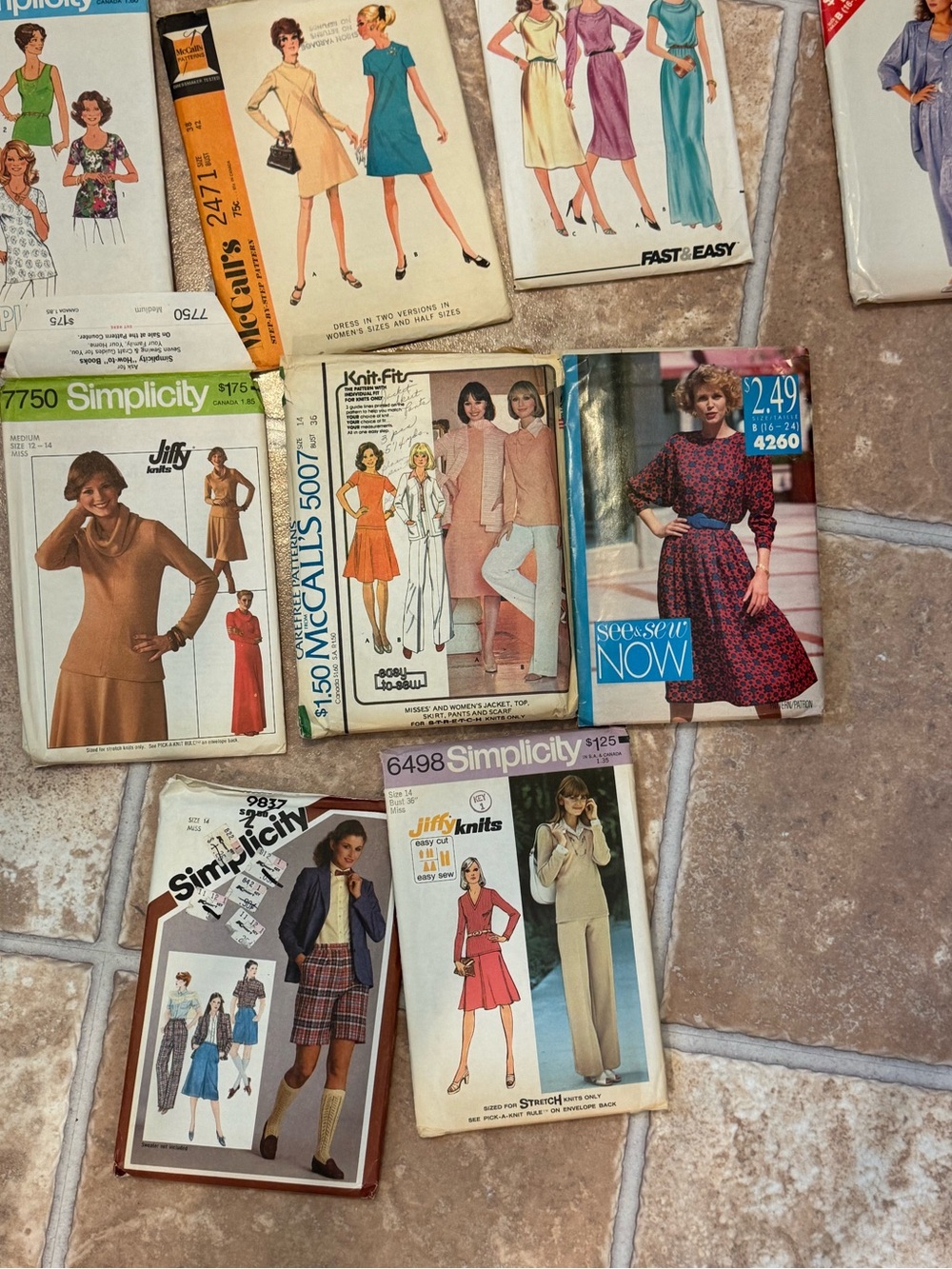 9.2lb 58ct VTG Asst. Sewing Patterns McCalls Butterick Simplicity Avon Cut/Uncut - Picture 3 of 16